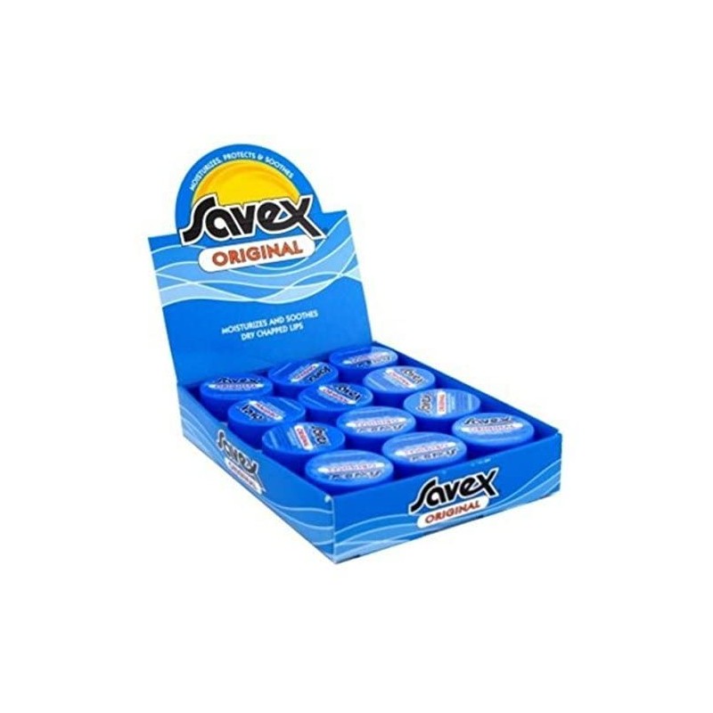 Savex Lip Balm, Original 0.25 oz 12 count (Pack of