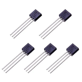 BOJACK TMP36 Temperature Sensors 3 Pin TMP36GZ High Precision Celsius Temperature Sensor (Pack of 5 Pcs)