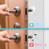 6 Pack 2" Clear Door Stoppers for Wall, Large Round