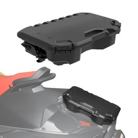 XATVXUTV 2.6Gal/10L Rear Modular Cargo Box for Can Am Maverick, Waterproof Rear Bed Tool Storage Box for Can Am Maverick X3 MAX, Trail, Defender, Commander Accessories, Replace OEM #715005494