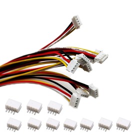 ZSDZFYLLK 10 Sets Mini Micro JST ZH 1.5 mm 4-Pin Connector with UL1571-24AWG 20 cm Cable and Socket Jst ZH1.5 Connector Kit