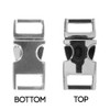 5/8 Inch Silver Alloy Metal Side Release Buckles (10 Pack)