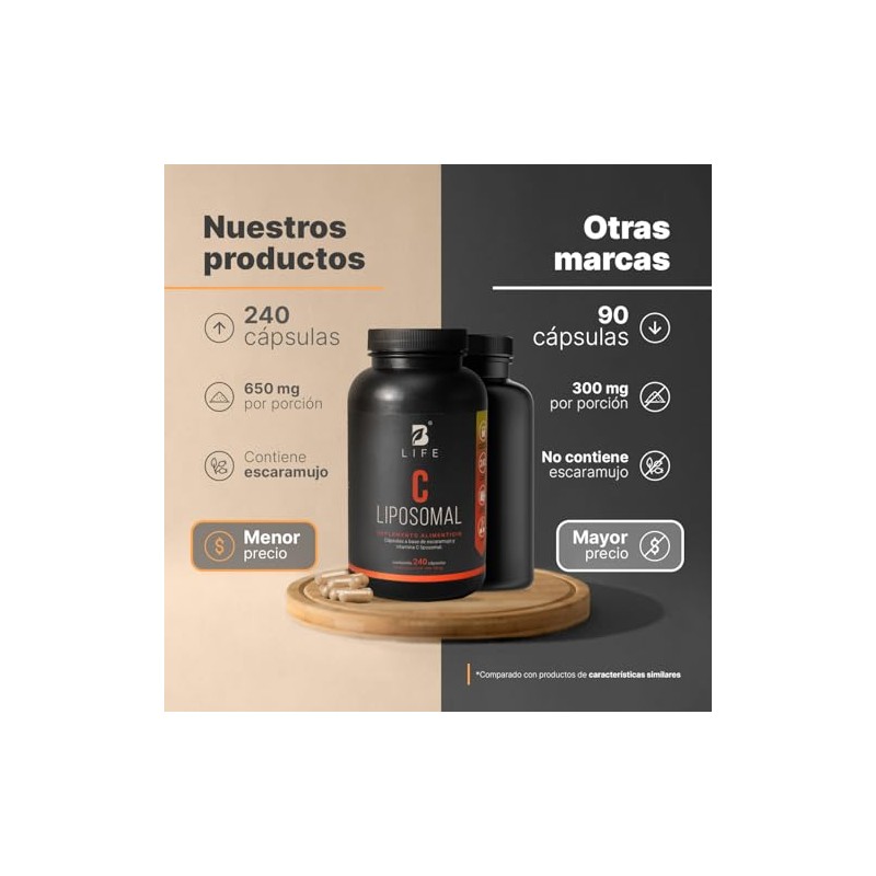 Life Vitamina Liposomal Escaramujo 240 Cápsulas