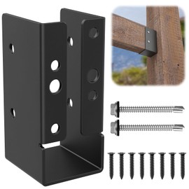 2"x4" Concealed Joist Hanger-24 Pcs,Outdoor Concealed-Flange Hanger,Concealed Mount Joist Hangers,for 2"x4" Wood Rail,Beam Swing,Handrail,Fence