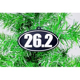 Running 26.2 Marathon Run Runner Themed Christmas Ornament