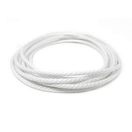 Flagpole Halyard Rope with Cable Core - 5/16’’ Diameter Flag Rope - Solid Braid Multifilament Polypropylene Flagpole Rope with Steel Cable Core - Made in The USA - White (60)