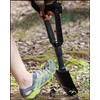 24" High Hardness Carbon Steel Folding Shovel w/Serrated Edge &