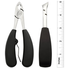 Toenail Clippers for Thick & Ingrown Toe Nails Heavy Duty Precision Nail Scissors Super Sharp Curved Blade Grooming Tool and Straight Blade Nail Clipper (Toenail Clipper Set)