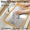 ZYBIDEAL 2PcsTitanium&Bamboo Cutting Board, Double Side Cutting Board for Kitchen,