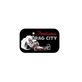 FONTANA DRAG CITY RACING HOT RAT ROD DECAL OLD SCHOOL VINTAGE STYLE STICKER