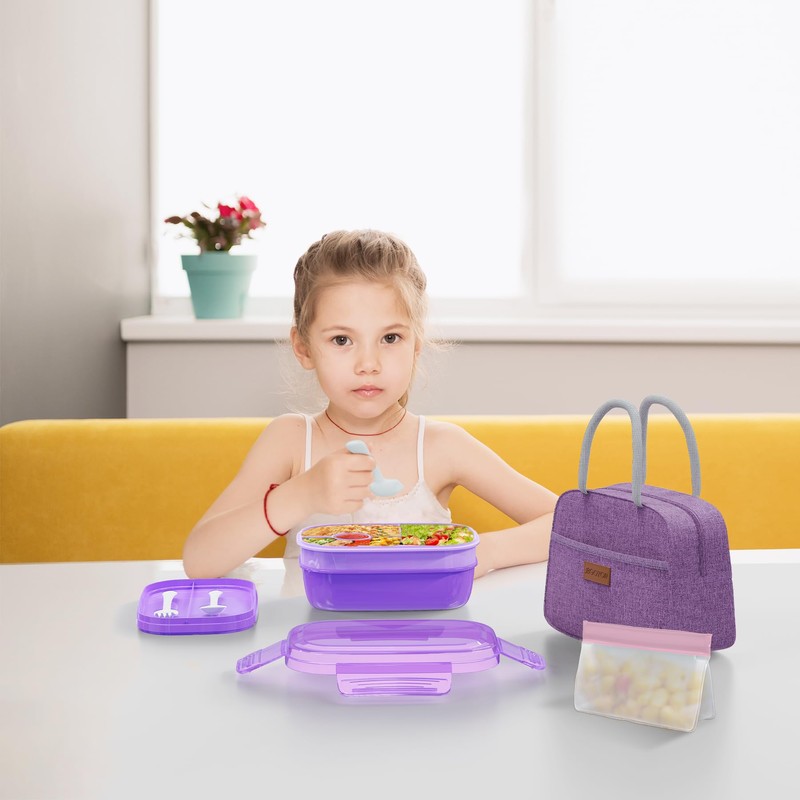 JBGOYON® Bento Lunch Box with Bag - All-in-One Stackable Lunch