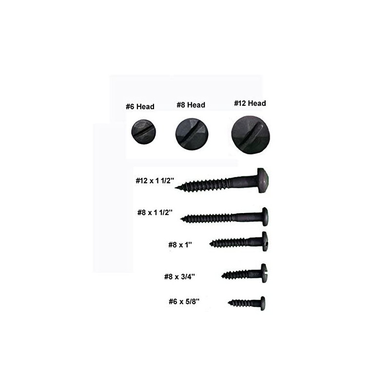 Rustic Pyramid Head Wood Screws #12 X 1 1/2 Inch,