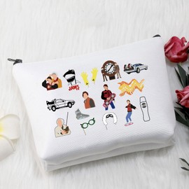 VAMSII 80s Sci Fi Movie Gifts Time Traveling Machine Makeup Bag for Woman Movie Lover Gift Musical Theatre Gift (TimeMachineBag)
