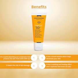 ISISPHARMA Uveblock FPS 50 Protector Solar Toque Seco Color Claro 40ML                                                                                