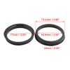 sourcing map Set of 4 Wheel Hub Centring Rings Plastic