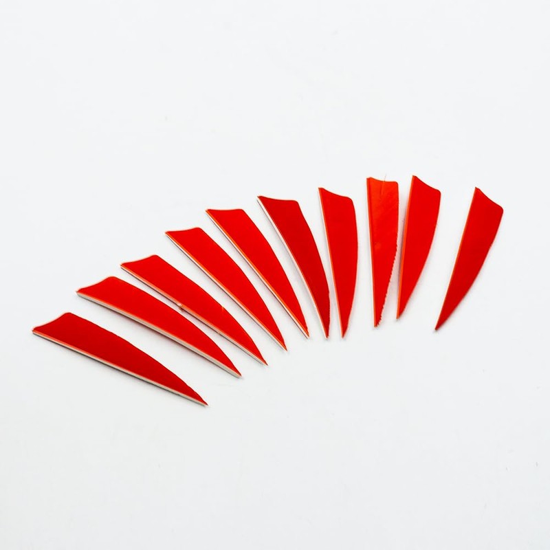 Sarini 3 Inch Simulated Shield Shape Arrow-Feather,Hunting Fletches Arrow Wing