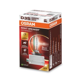 OSRAM XENARC NIGHT BREAKER 220, D3S, 220% more brightness, xenon headlight lamp, 66340XN2, Folding Box (1 lamp), white