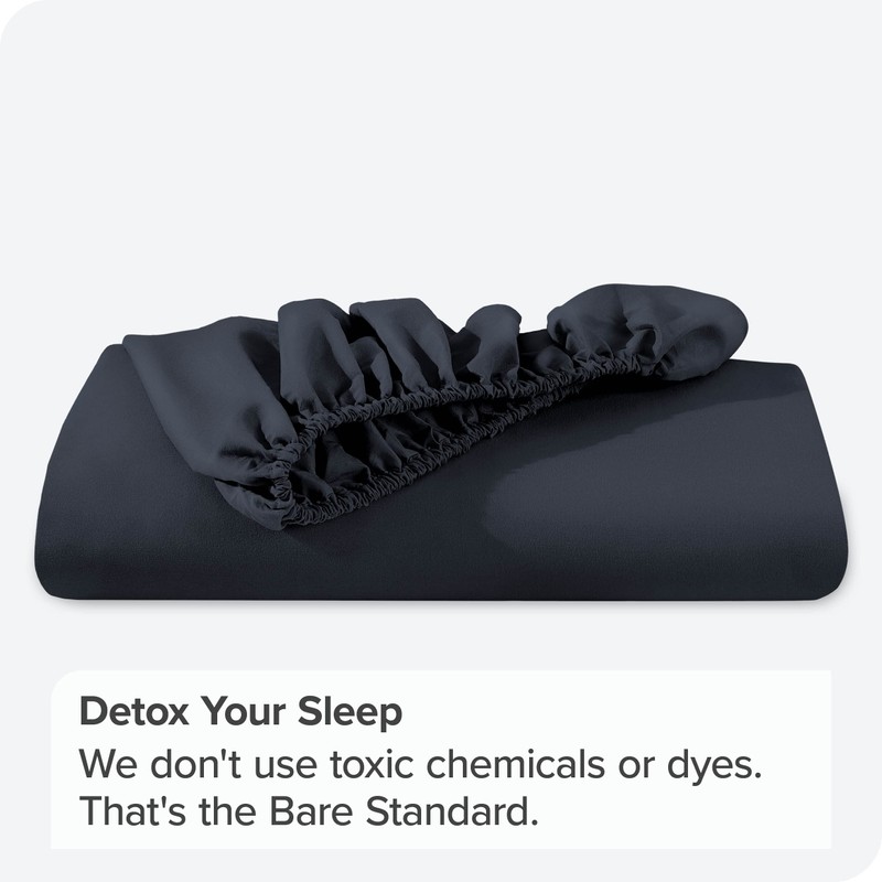 Bare Home Fitted Bottom Sheet Super King - Premium 1800