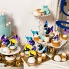 Decoración para cupcakes con diseño de lobo de galaxia para
