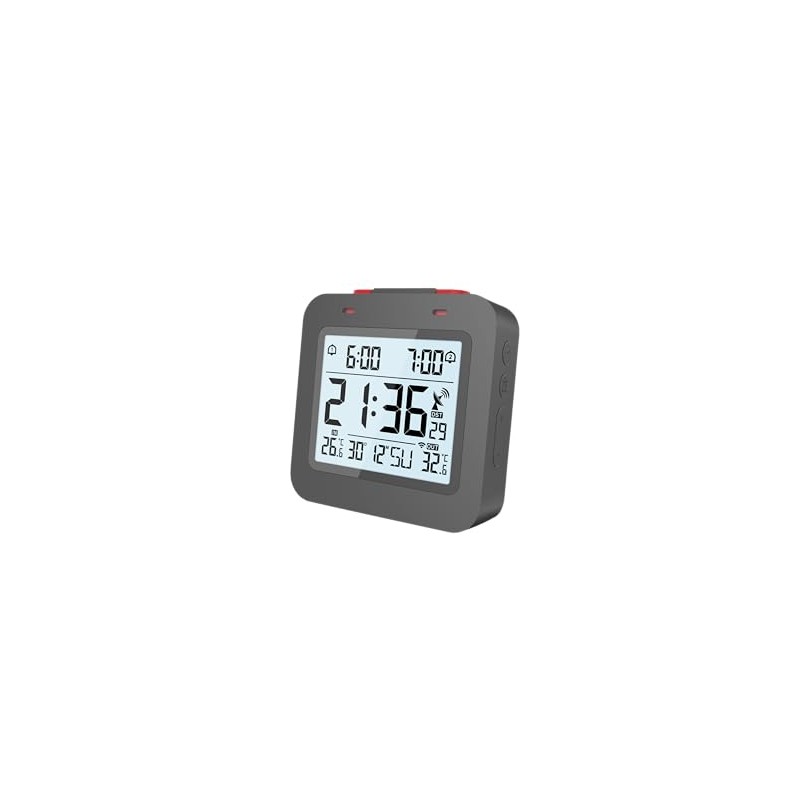Technoline WT325 Radio-Controlled Alarm Clock with Indoor and Outdoor Temperature