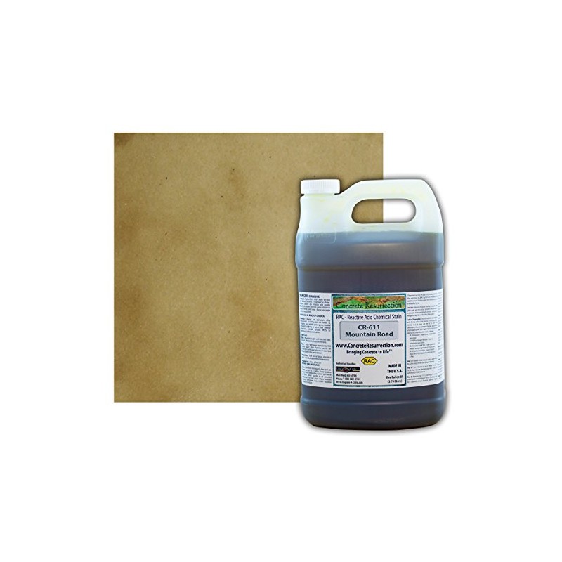 Concrete Acid StainSemi-Transparent Professional Grade Cement Stain (Mountain Road, 1