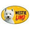 Prismatix Decal Westie Car Magnets: Westie Limo on Board -