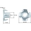 HEXATON Drive-in Nuts Claw Nuts Claws Nuts M8 x 11