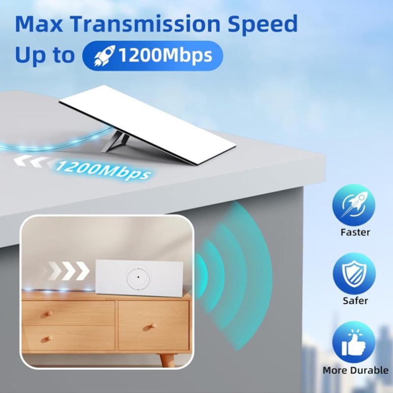 Ethernet Adapter, Waterproof SPX Plug to RJ45 Adapters Female Connector