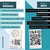 MESSAGENES PVC card rating on Google QR code and NFC