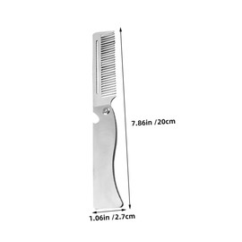 TOVINANNA Men's Hair Comb Portable Folding Pocket Comb for Styling Beard and Care Fine Tooth Scalp Sweep Detoxing Brush