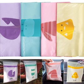 Car Garbage Sacks 120 Bags Sticky Non Marking Thickened Trash Bags 31x25cm for Liquids Suitable for Passenger and Rear Seats