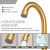 SOKA 2 Handle Bathroom Faucet Gold, 4 Inch Gold Bathroom