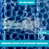 Ga-Geetopia EVA 3D Blue Pearl Water Cube Plastic Shower Curtain