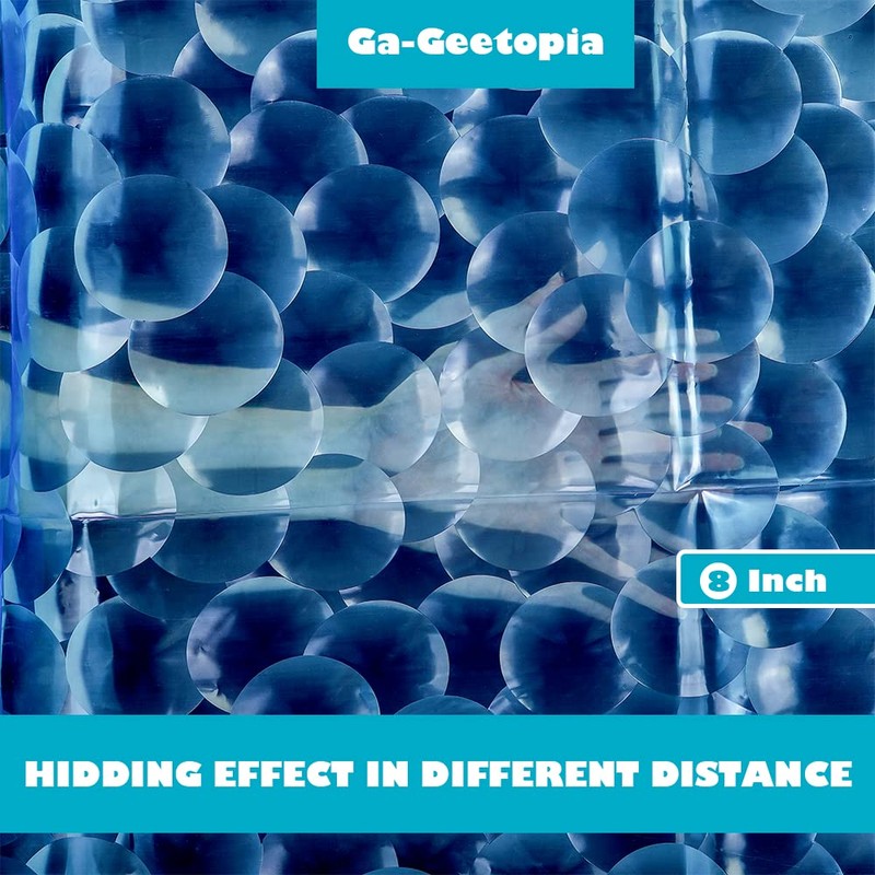 Ga-Geetopia EVA 3D Blue Pearl Water Cube Plastic Shower Curtain