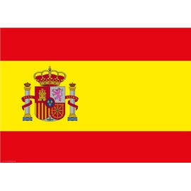 Place Mats I Place Mats Made of Premium Natural Paper - Spain Flag - Pack of 10 - High-Quality Table Decoration 44 x 32 cm Ideal Decoration for Themed Parties or Spanish Evenings
