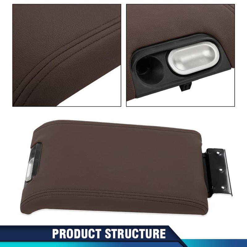 PIT66 Center Console Armrest Lid Cover Compatible with Ford F150