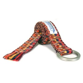 SWINGPLUS Gevalt Belgian W Ring Vivid Shaggy Belt, Cloth Belt, Colorful, Casual, Unisex, Made in Japan, One Size Fits Most, red