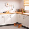 One Step Stool for Adults Seniors with Non-Slip Rubber Stepping