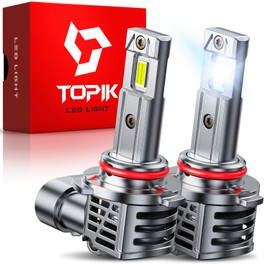 TOPIK Upgraded 9006 HB4 Light Bulbs, 32,000LM White 800% Ultra Brightness, No Adapter Required 9006 bulbs, Plug & Play Quick Installation, Pack of 2