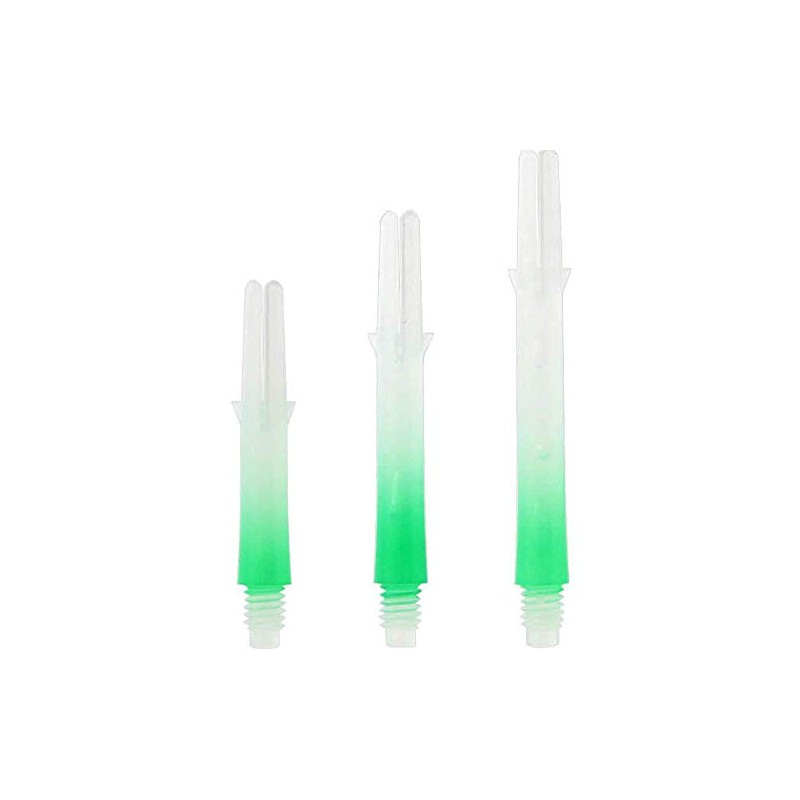 L-Style L-Shaft Lock Straight Twotone White Clear Green Display Length