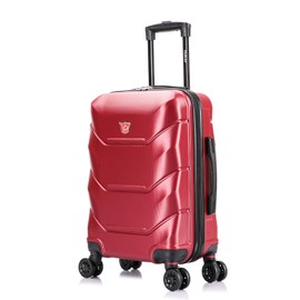 DUKAP ZONIX Luggage with Spinner Wheels | Durable Lightweight Hardshell Suitcase, Spacious Travel Bag with Handle and Trolley | 20-Inch Carry On Small Luggage | Wine