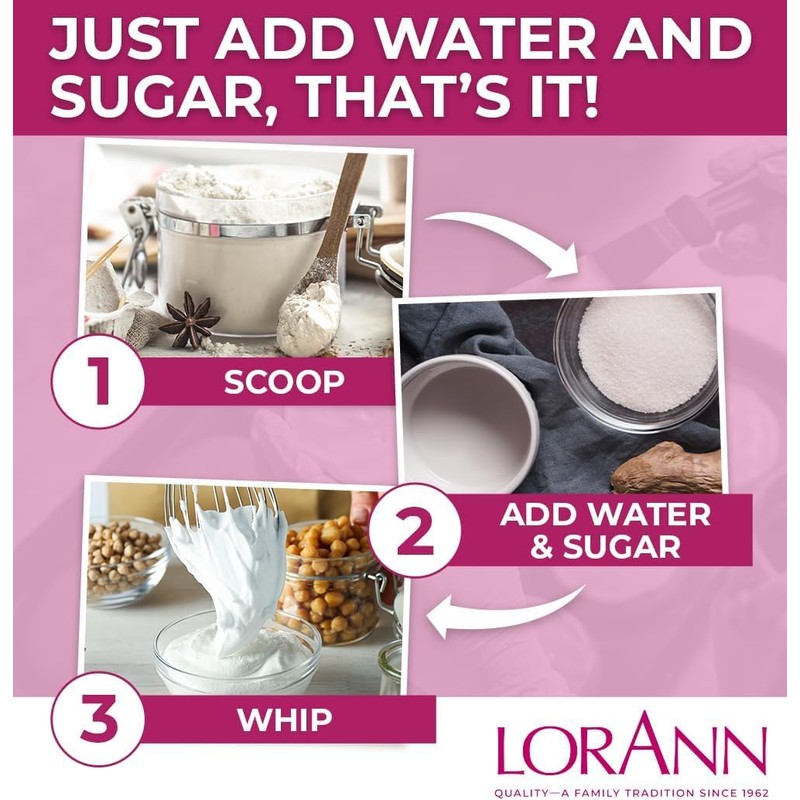 LorAnn Oils Meringue Powder – Gluten-Free, Kosher & Nut-Free –