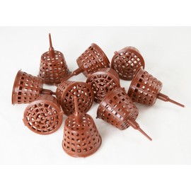 10 Japanese Fertilizer Basket Box w/Cover for Bonsai, Orchid, Garden Plants 1.5" (FS-3)