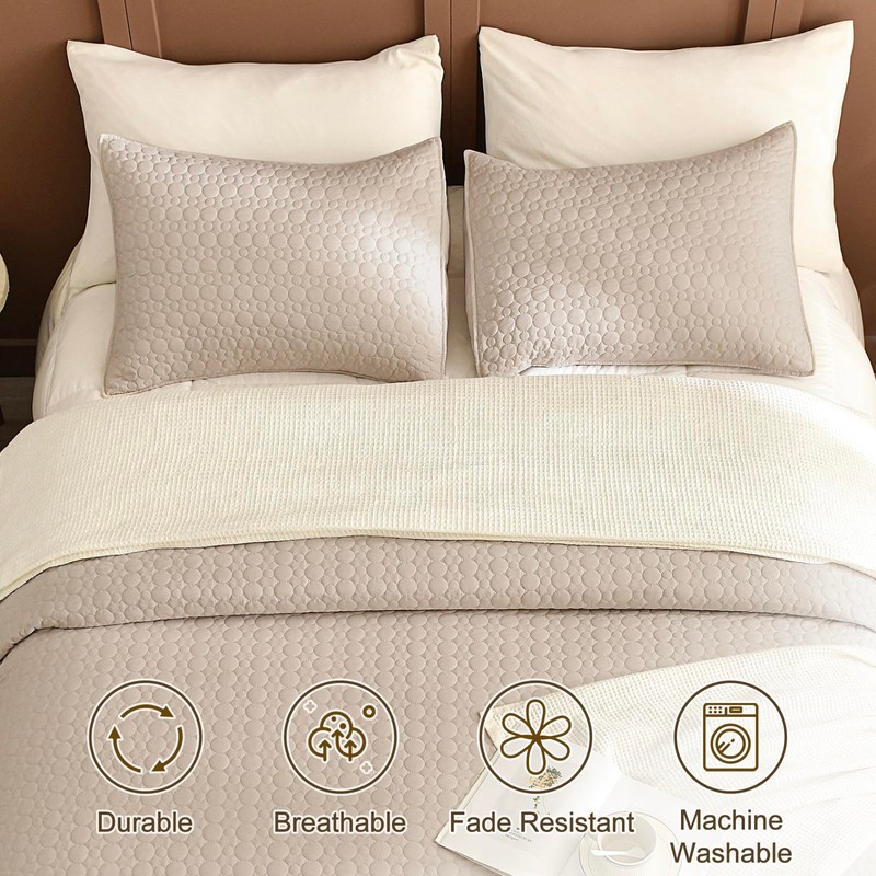 Lady Ann Oversized King Bedspreads Set for 120x120 Extra Bed,