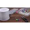 KONMAY 1 Rolls 0.8mm Flat Stretchy Bracelet Strings, 400 Meters