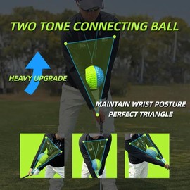 Portable Golf Swing Trainer Ball, Posture and Motion Correction Aid, Includes Carry Rope for Easy Transport, Ideal for Beginners (L > 175 cm)