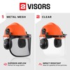 NoCry 6-in-1 Industrial Chainsaw Helmet with Face Shield and Ear