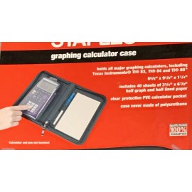 Staples Graphing Calculator Case (Holds All Major Brands”See Label” Notepad Incl