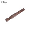 sourcing map 2pcs T30 Torx Bit 1/4" Hex Shank 2"