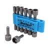 14pc Nut Driver Socket Set Metric + Imperial Sizes 5mm